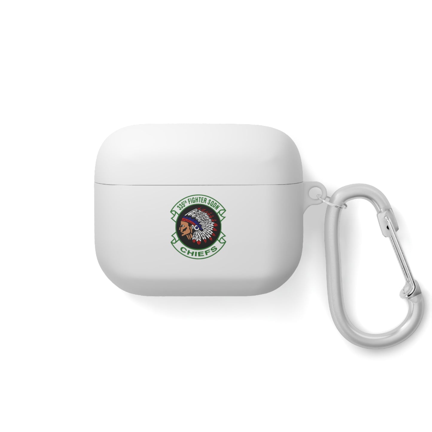 AirPods and AirPods Pro Case Cover, 335FS with F-15E Front Silhouette on Back