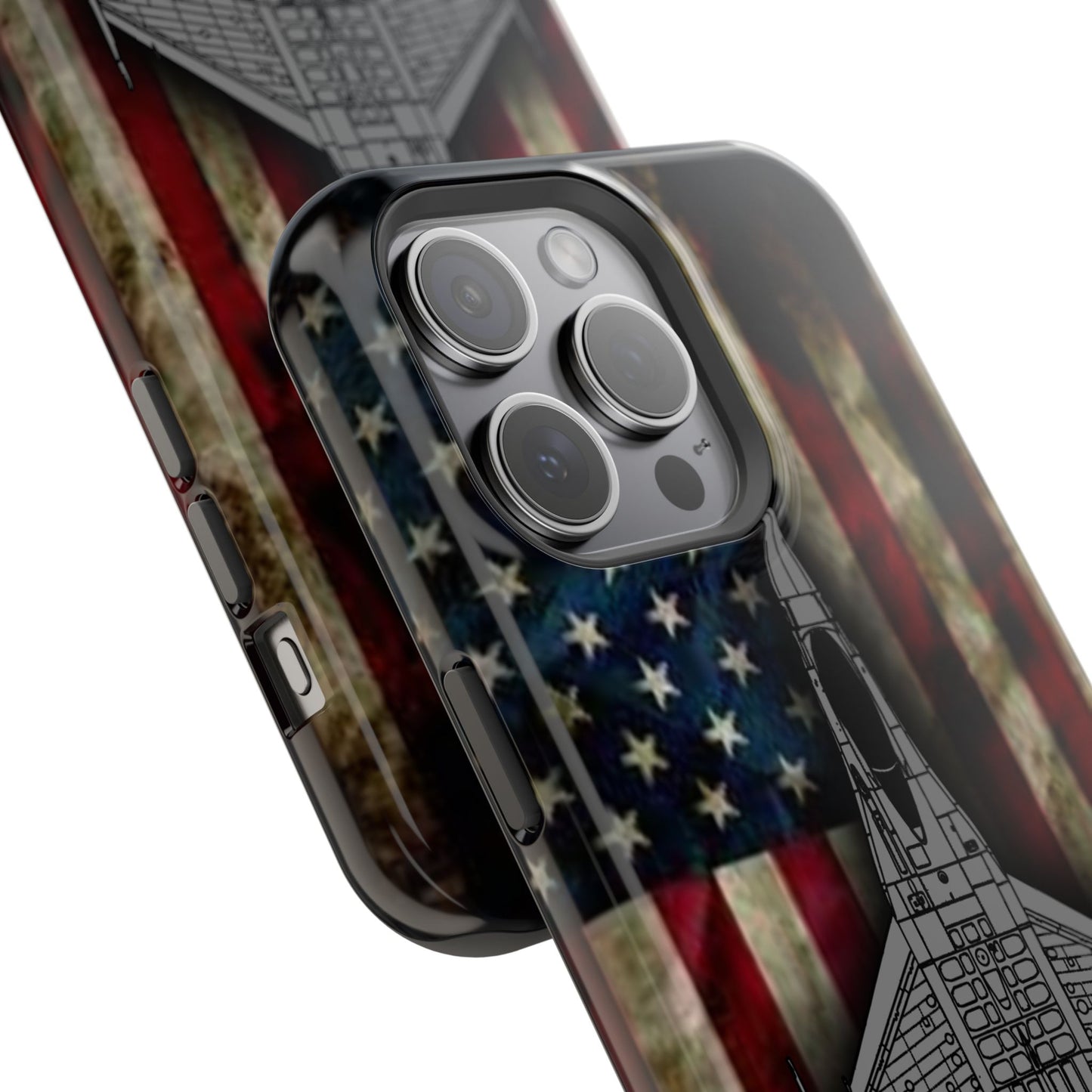 F-16 Old Glory Magnetic Tough Cases for iPhone