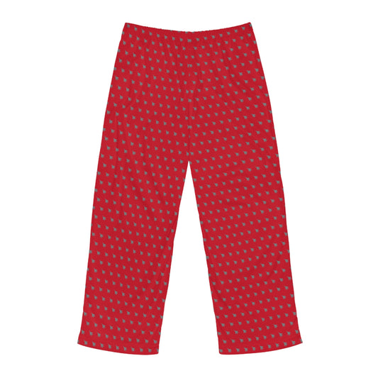 F-15E Men's Pajama Pants, Dark Red