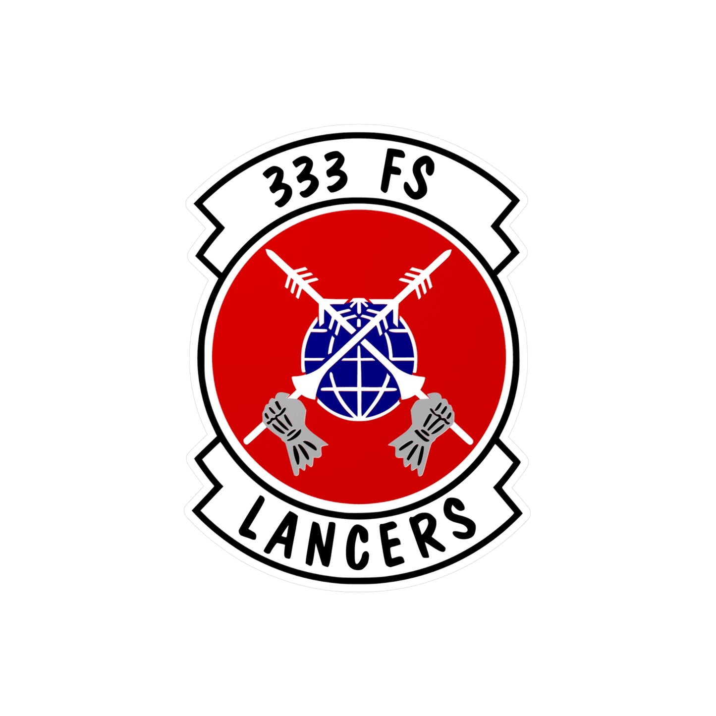333FS "Lancers" Vinyl Decal, Indoor/Outdoor, 4 Sizes Available