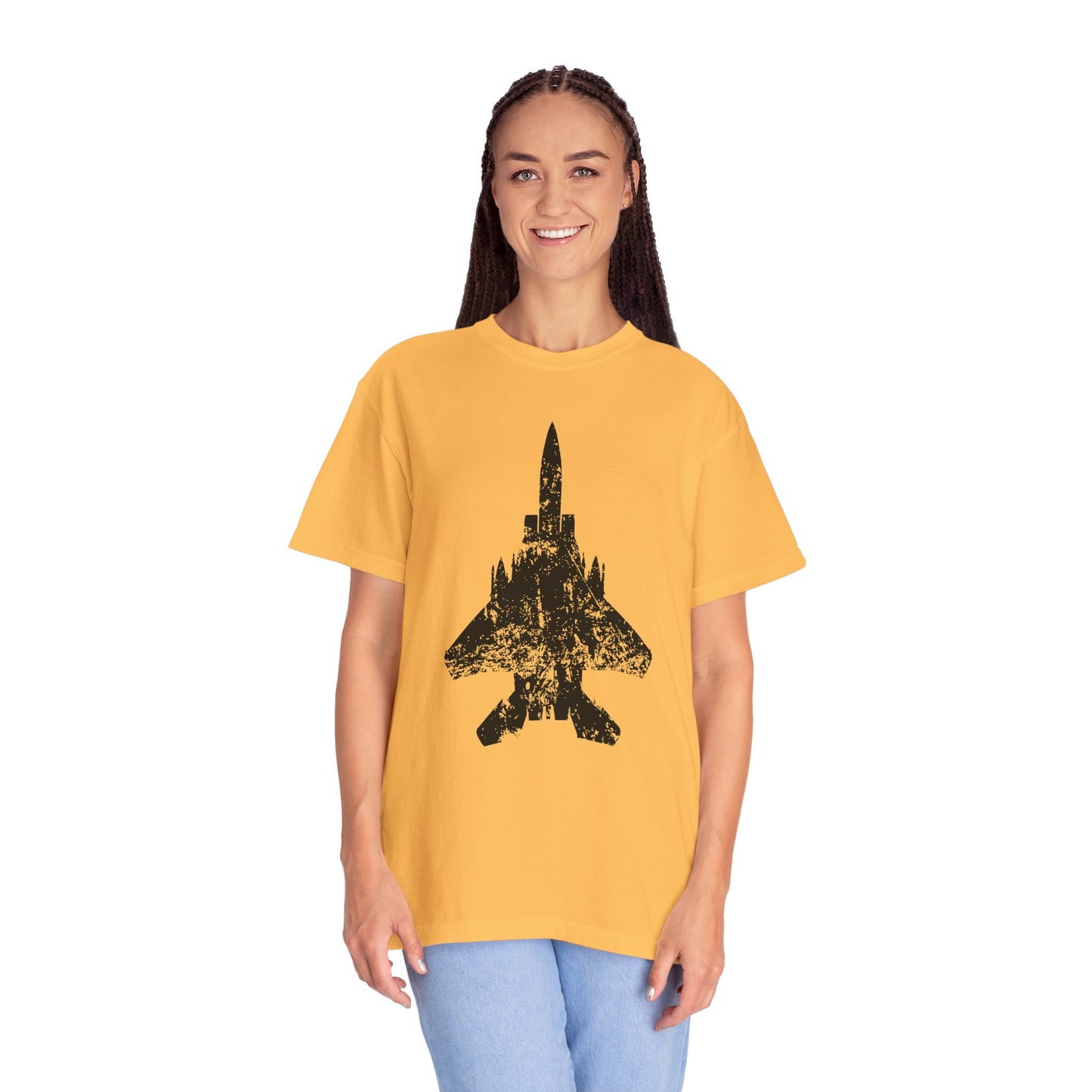 F-15E Grunge Comfort Colors Unisex T-Shirt, Casual Wear, Gift for Pilots, Aviation Lovers, Travel Enthusiasts, Plane Spotting