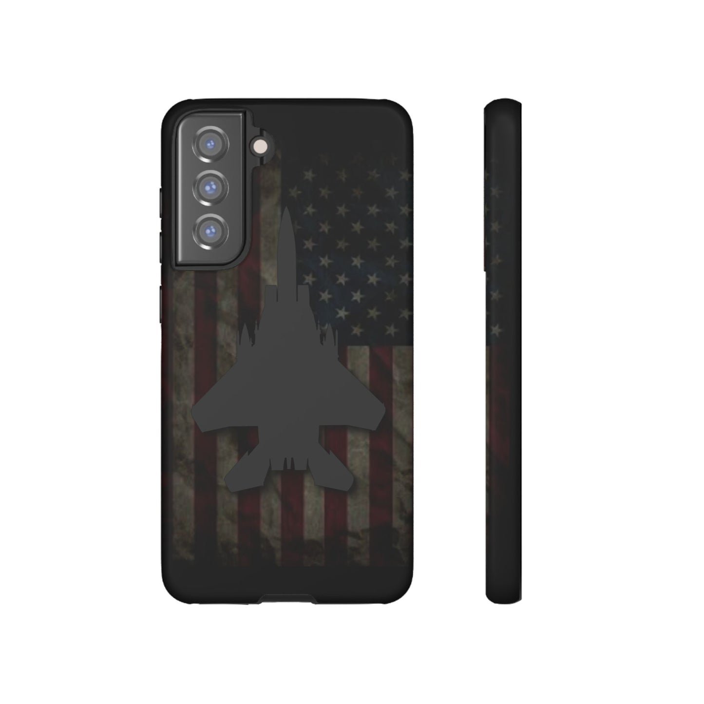 F-15E Silhouette Old Glory Tough Cases for iPhone, Samsung, Google
