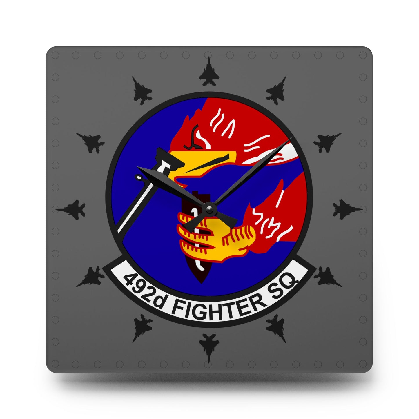 492FS "Bolars" Acrylic Wall Clock, Round or Square Options