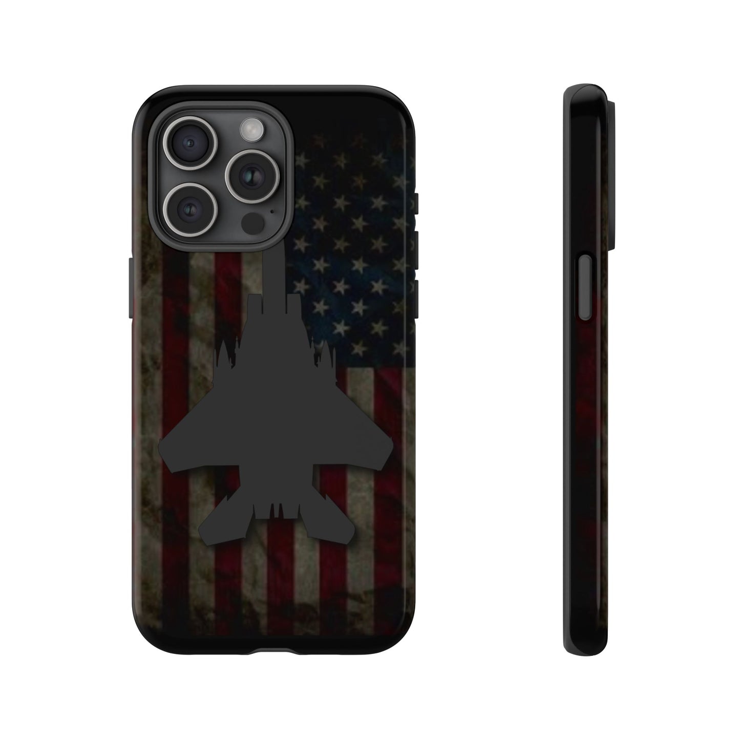 F-15E Silhouette Old Glory Tough Cases for iPhone, Samsung, Google