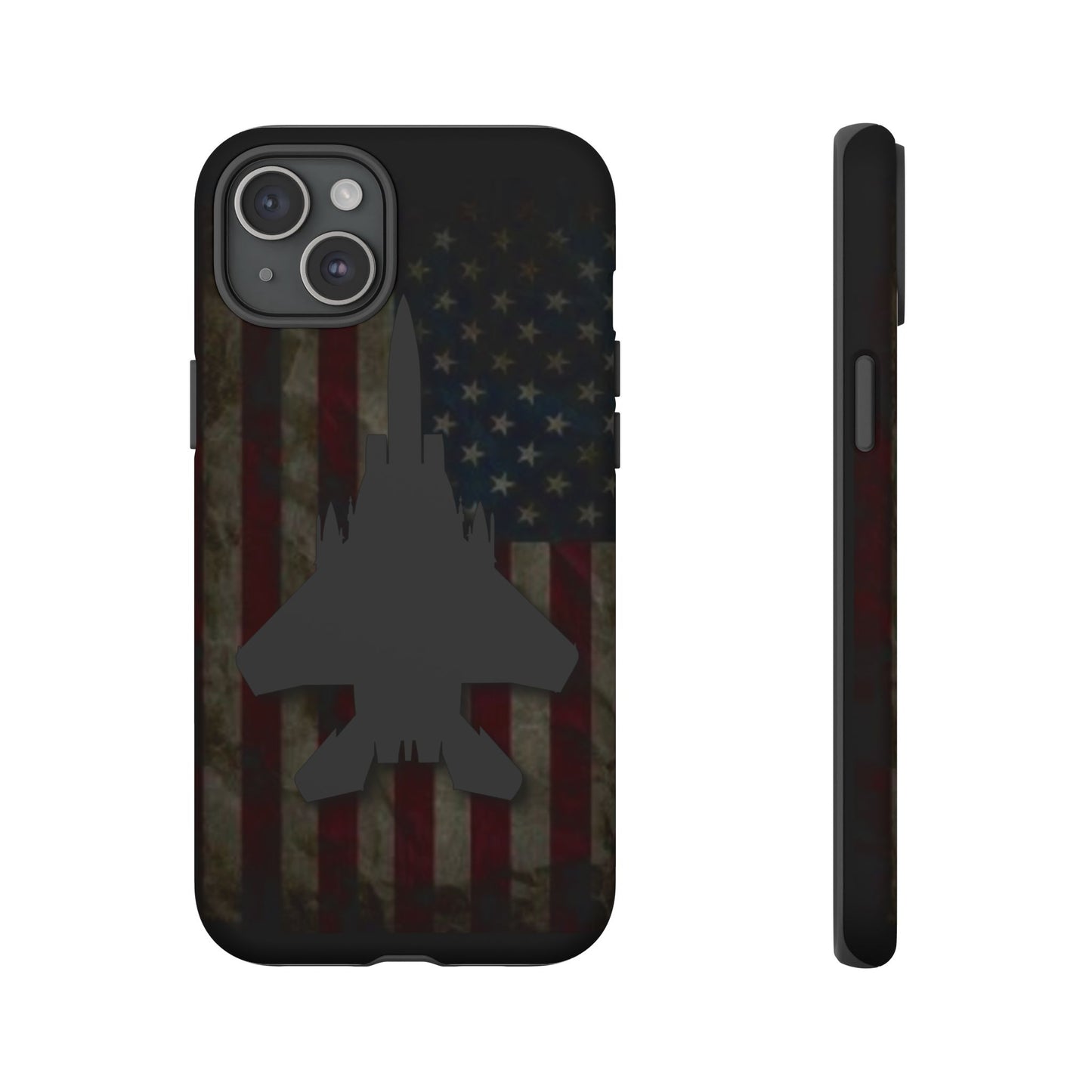F-15E Silhouette Old Glory Tough Cases for iPhone, Samsung, Google