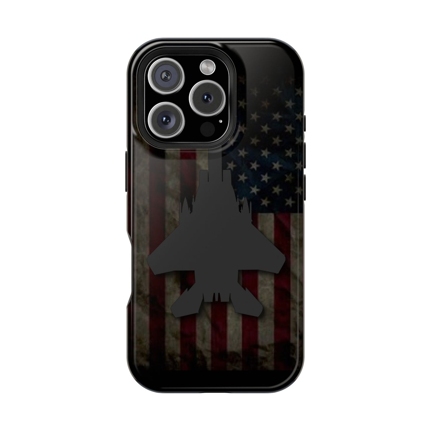 F-15E Silhouette Old Glory Magnetic Tough Cases for iPhone