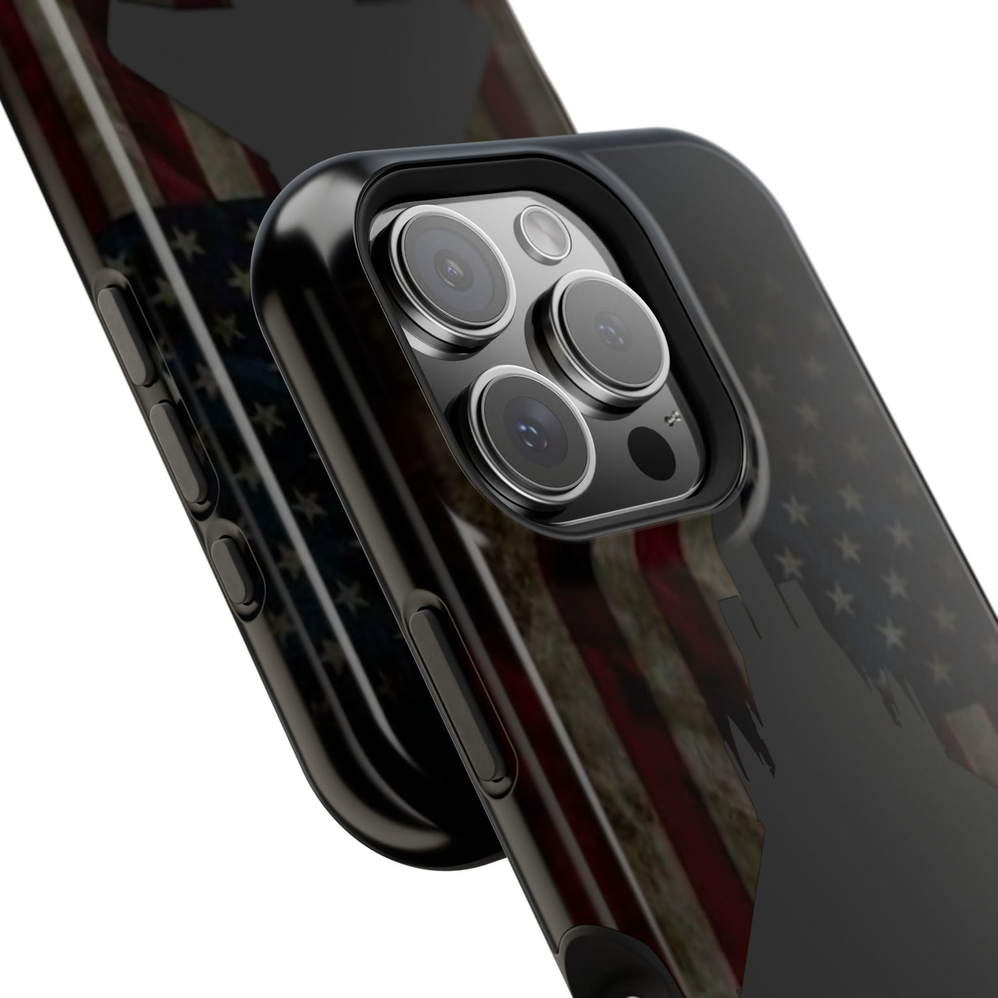 F-15E Silhouette Old Glory Magnetic Tough Cases for iPhone