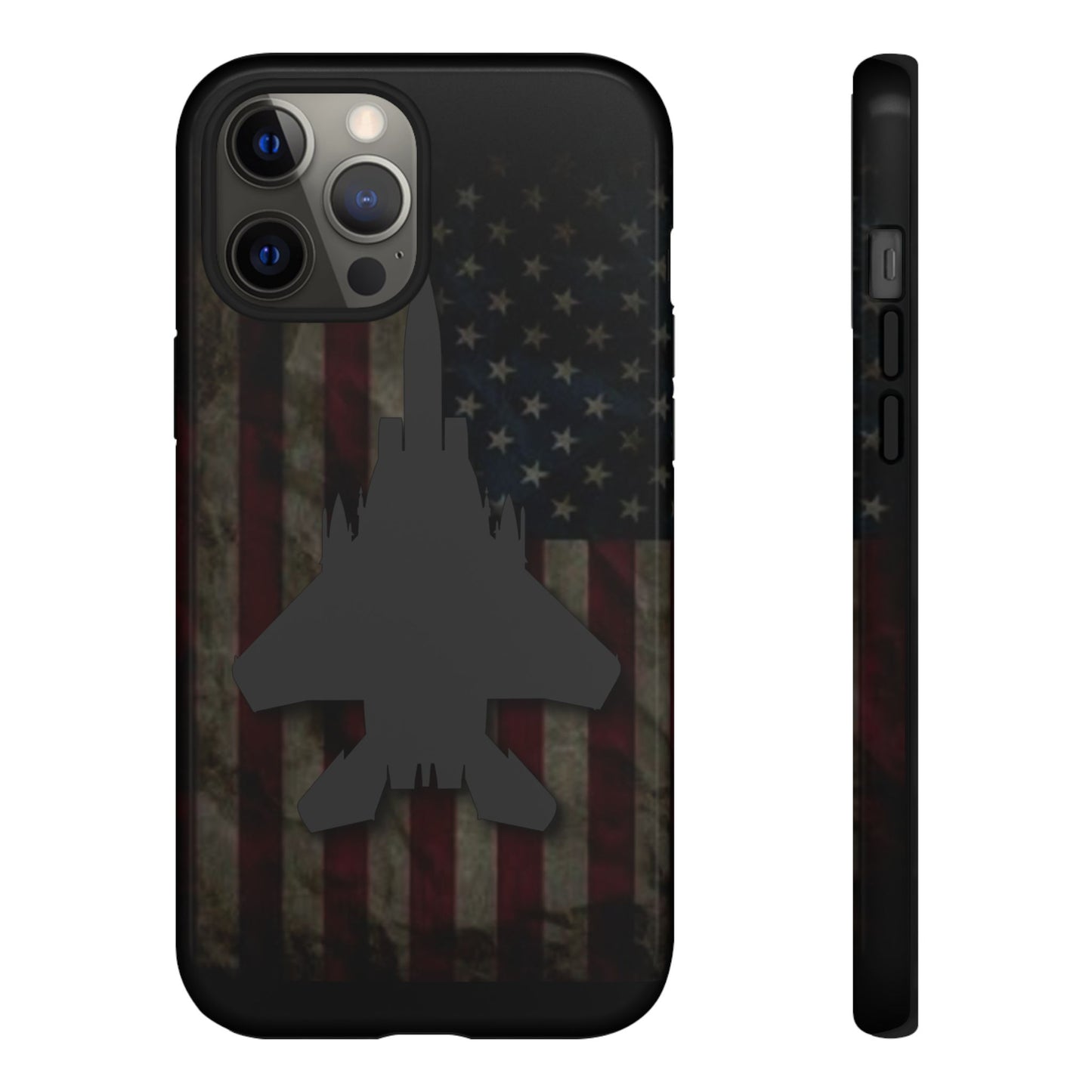 F-15E Silhouette Old Glory Tough Cases for iPhone, Samsung, Google