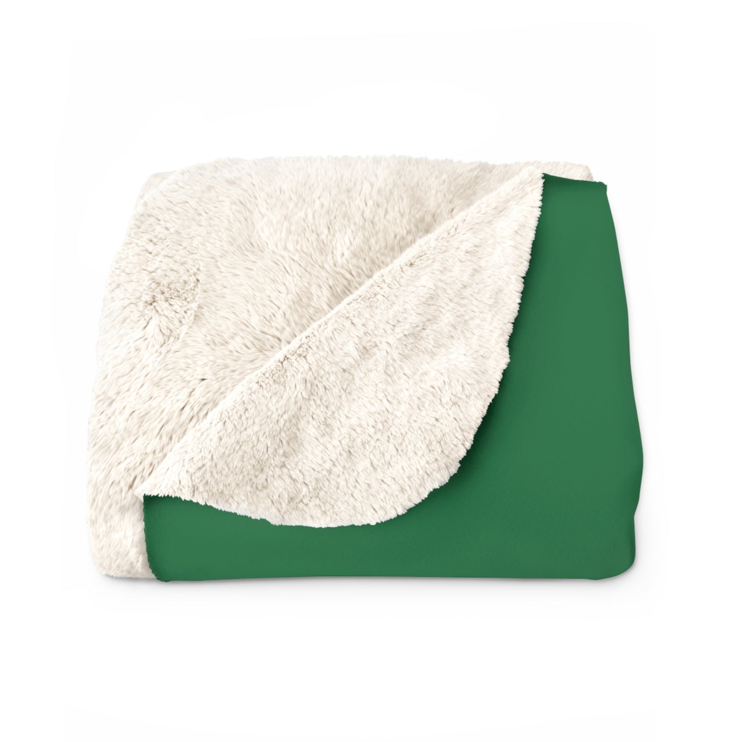Green Sherpa Blanket with F-15E Silhouette Graphic