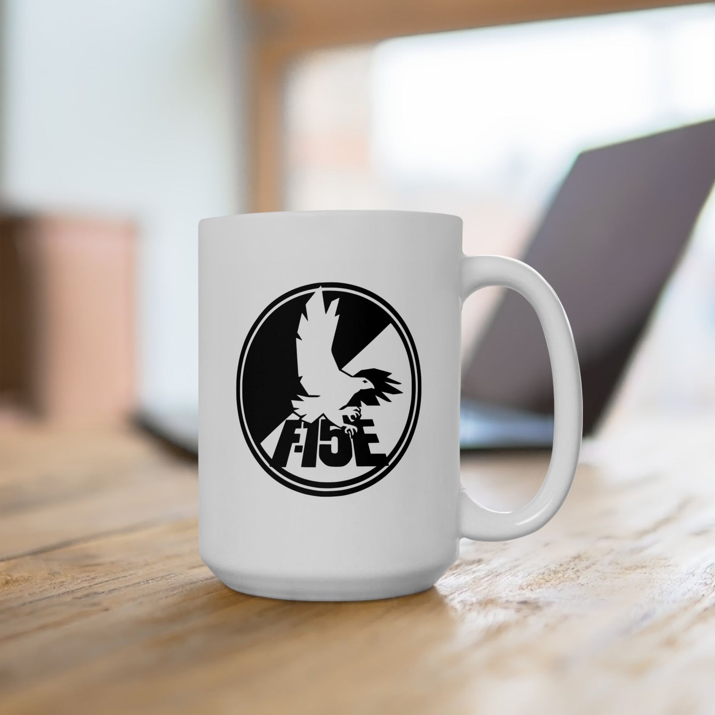F-15E Day/Night & Front Silhouette Ceramic Mug 15oz