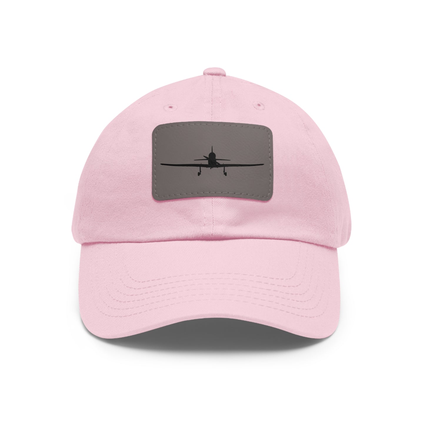 de Havilland Canada DHC-1B2 Chipmunk 2 Silhouette Leather Patch Hat, Multiple Colors