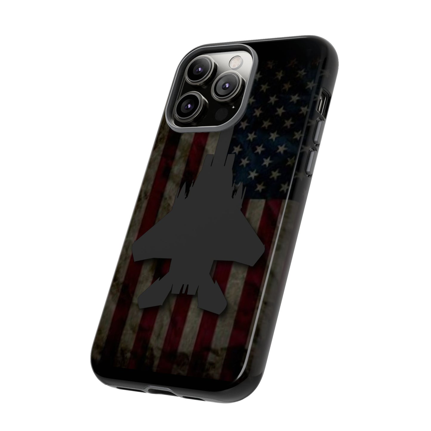 F-15E Silhouette Old Glory Tough Cases for iPhone, Samsung, Google