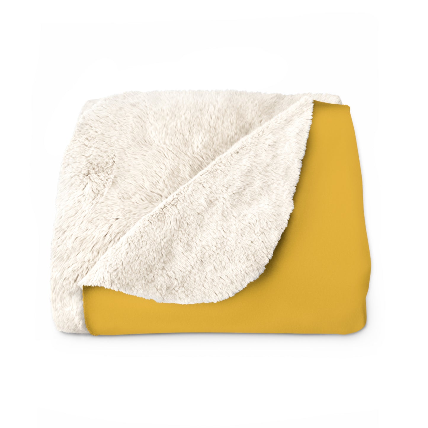 Yellow Sherpa Blanket with F-15E Silhouette Graphic