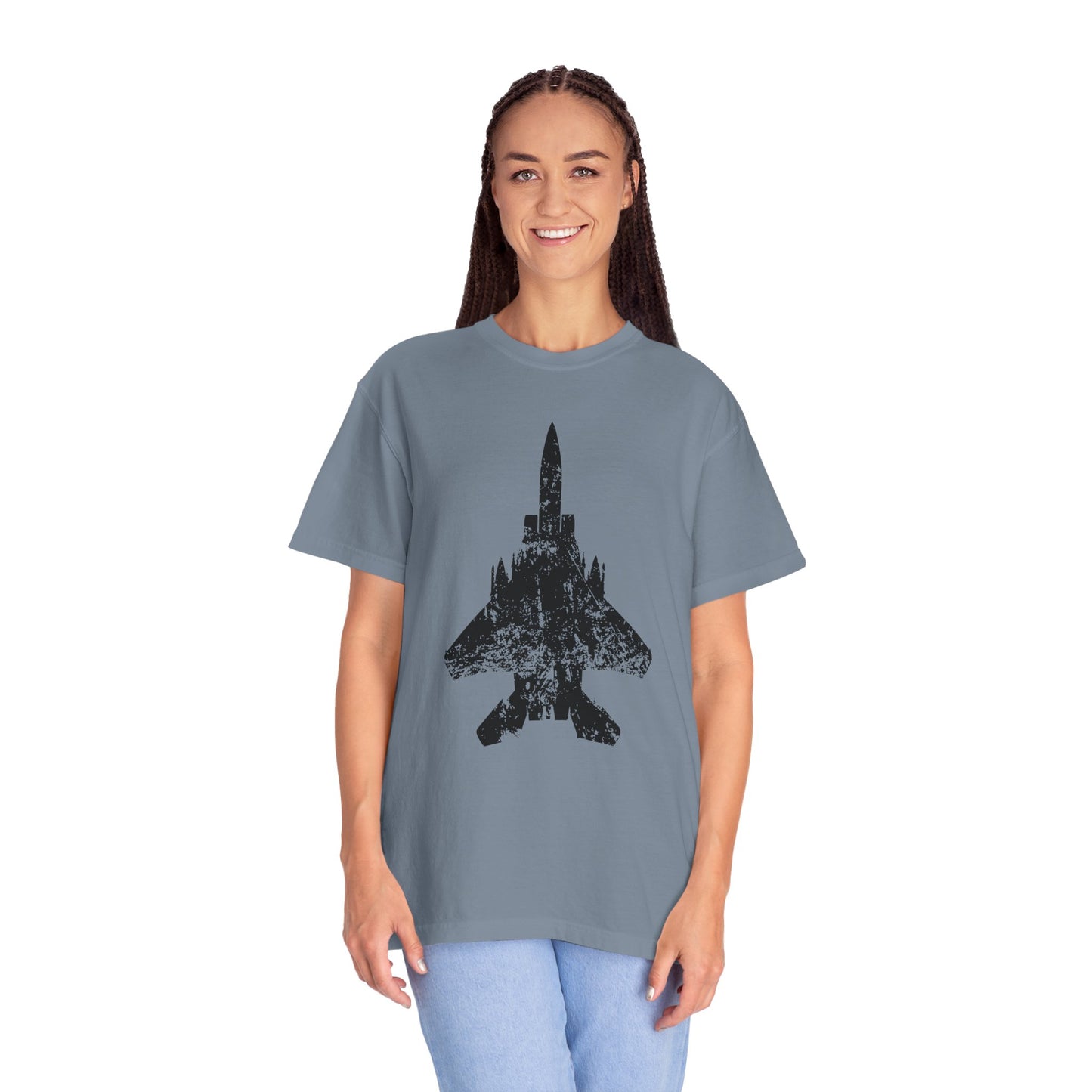 F-15E Grunge Comfort Colors Unisex T-Shirt, Casual Wear, Gift for Pilots, Aviation Lovers, Travel Enthusiasts, Plane Spotting