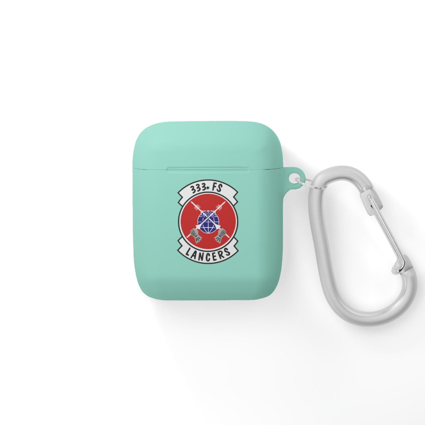 AirPods and AirPods Pro Case Cover, 333FS with F-15E Front Silhouette on Back