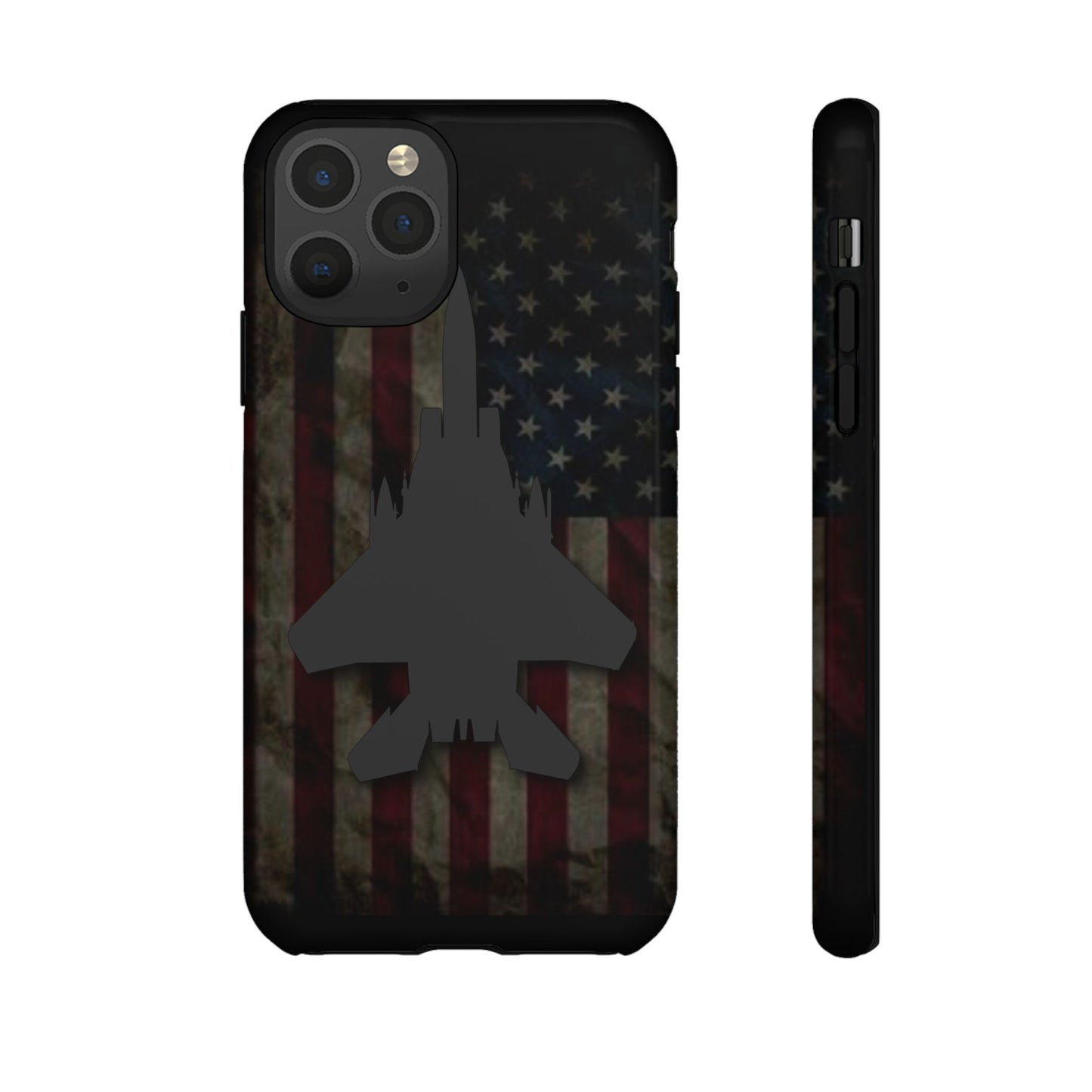 F-15E Silhouette Old Glory Tough Cases for iPhone, Samsung, Google