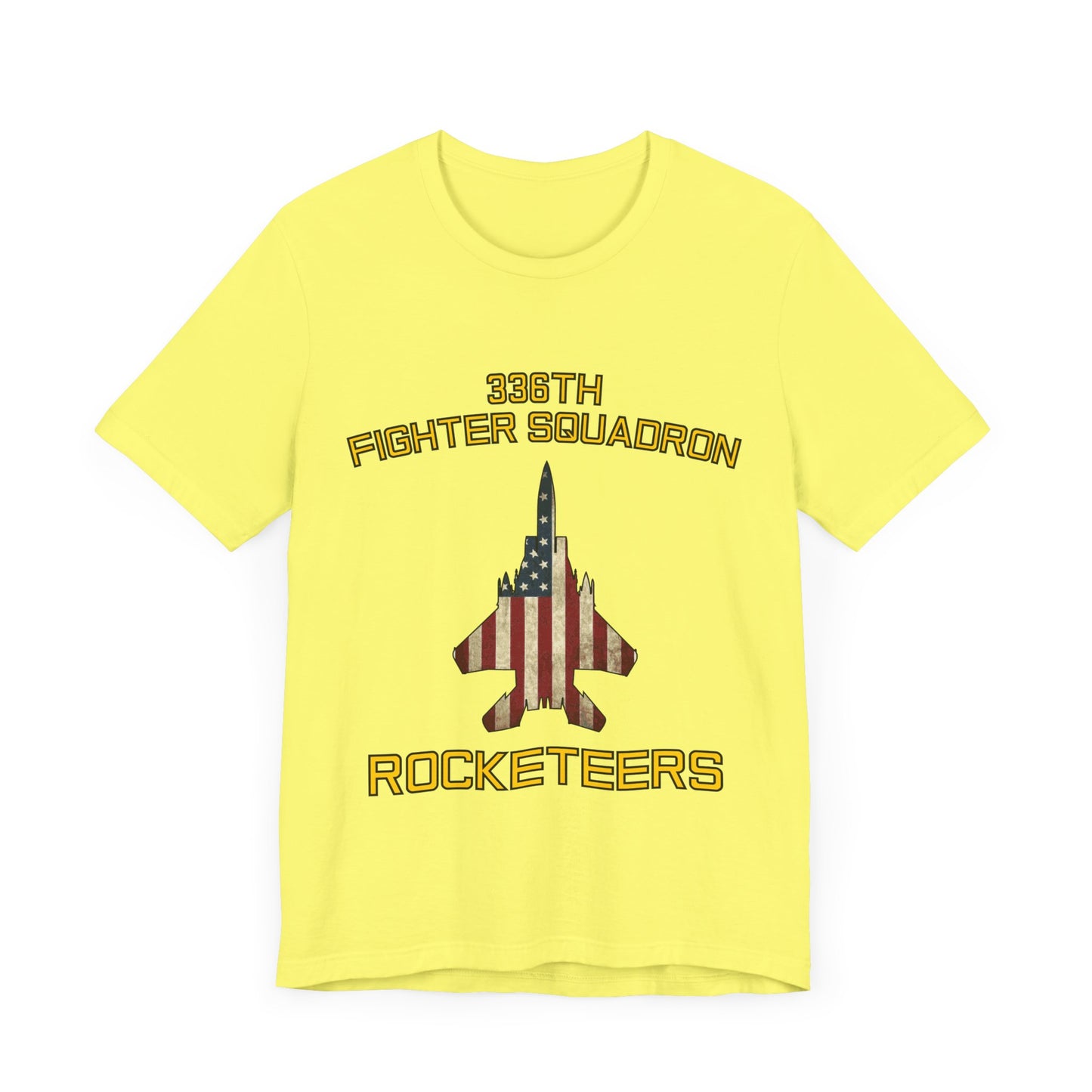 336FS Rocketeers Eagle Flag Unisex Jersey Short Sleeve Tee, Multiple Colors