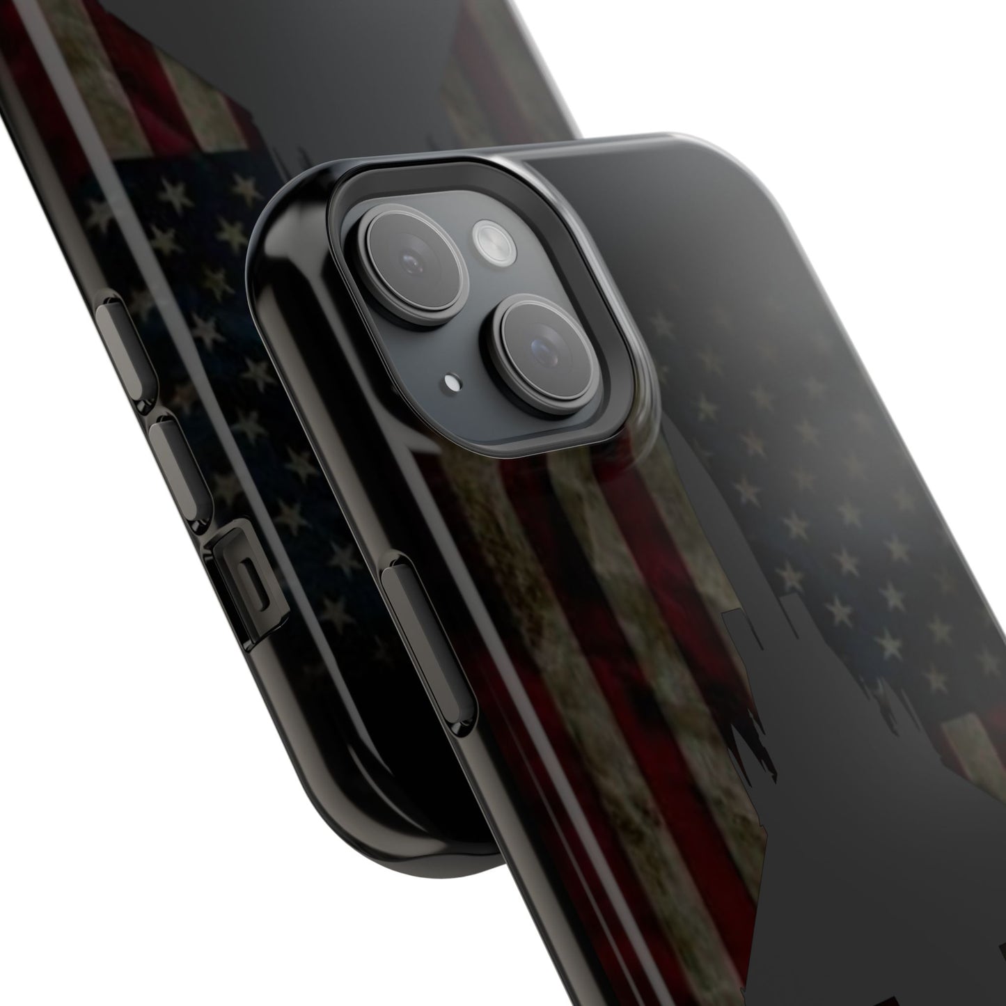 F-15E Silhouette Old Glory Magnetic Tough Cases for iPhone