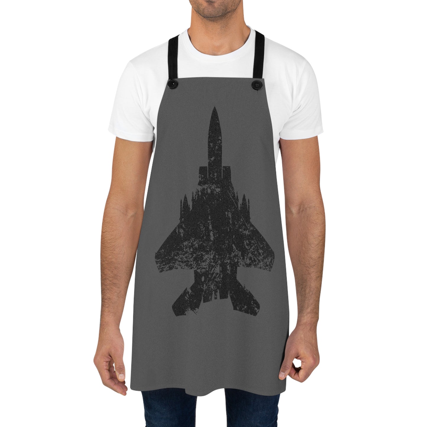 F-15E Weathered Top Silhouette Apron, Father's Day Gift