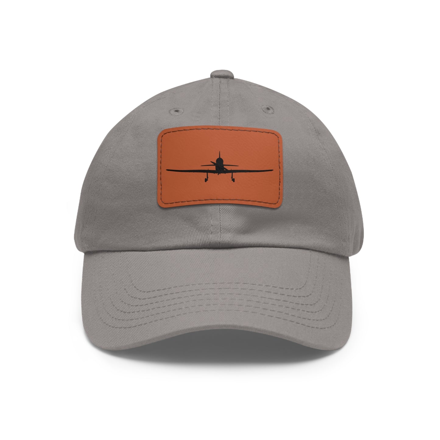 de Havilland Canada DHC-1B2 Chipmunk 2 Silhouette Leather Patch Hat, Multiple Colors