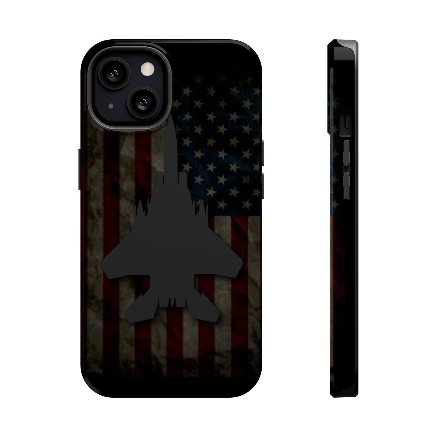 F-15E Silhouette Old Glory Magnetic Tough Cases for iPhone