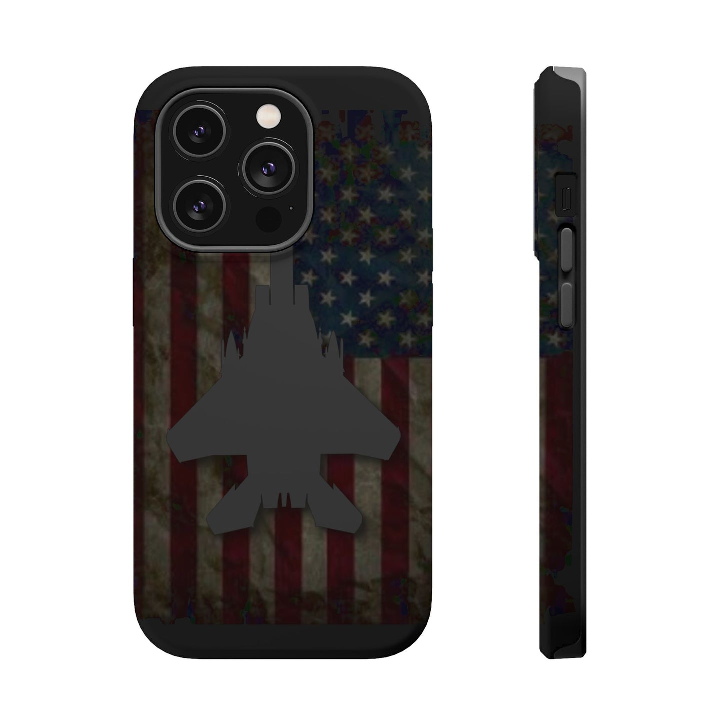 F-15E Silhouette Old Glory Magnetic Tough Cases for iPhone