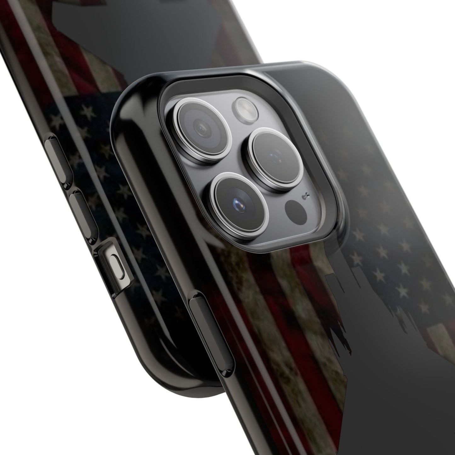 F-15E Silhouette Old Glory Magnetic Tough Cases for iPhone