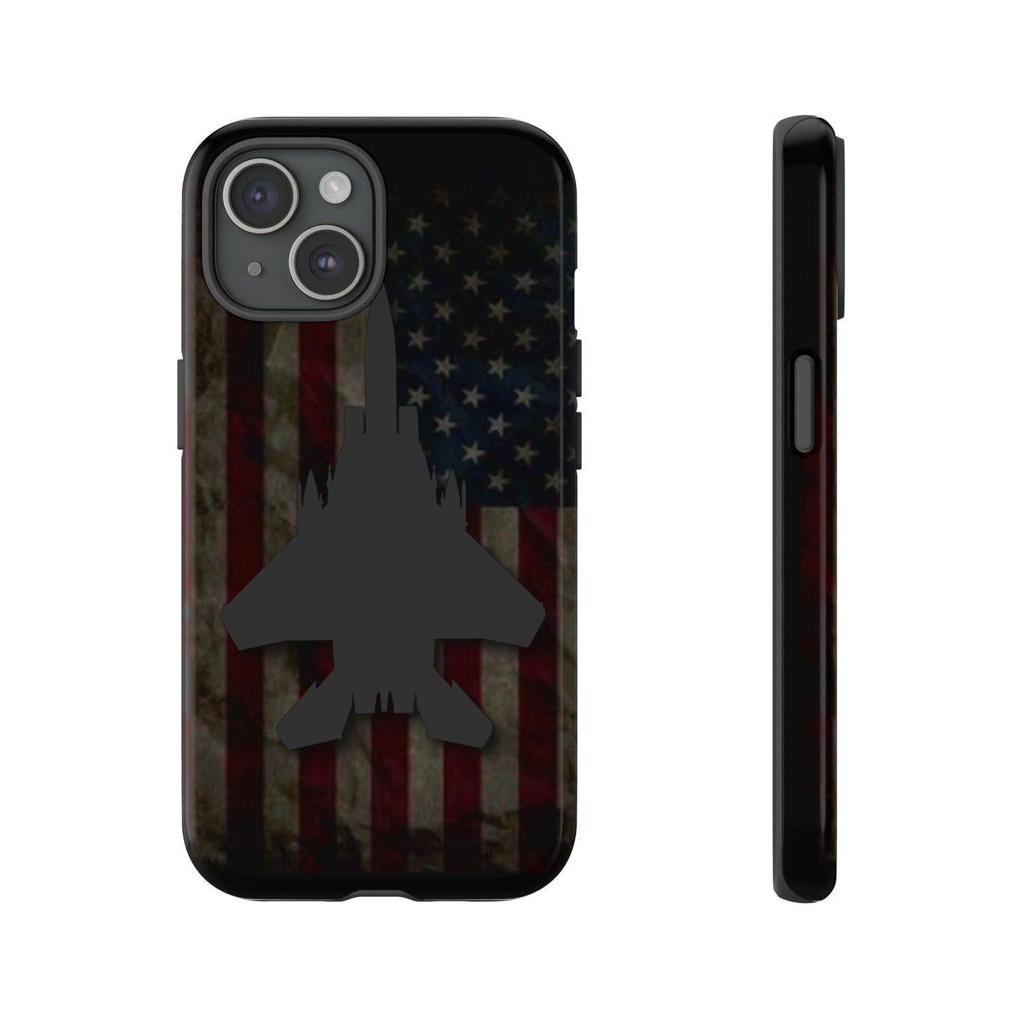 F-15E Silhouette Old Glory Tough Cases for iPhone, Samsung, Google