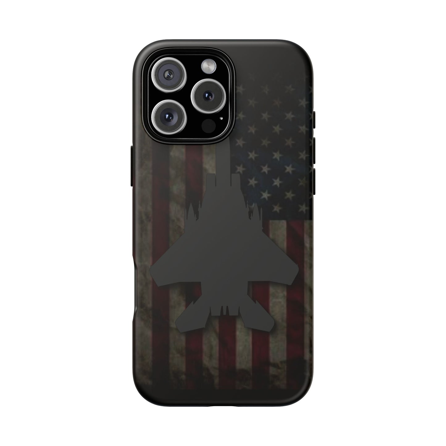 F-15E Silhouette Old Glory Tough Cases for iPhone, Samsung, Google