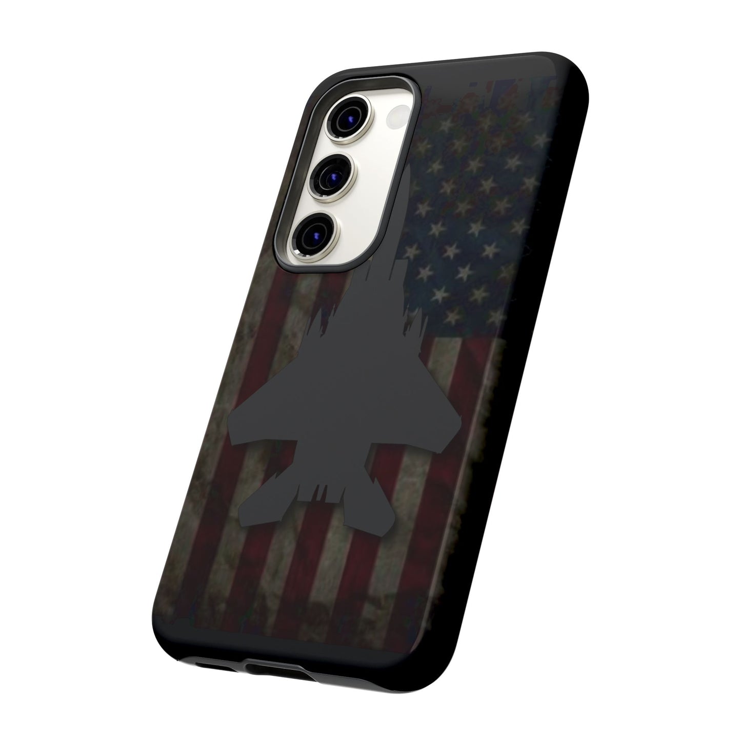 F-15E Silhouette Old Glory Tough Cases for iPhone, Samsung, Google
