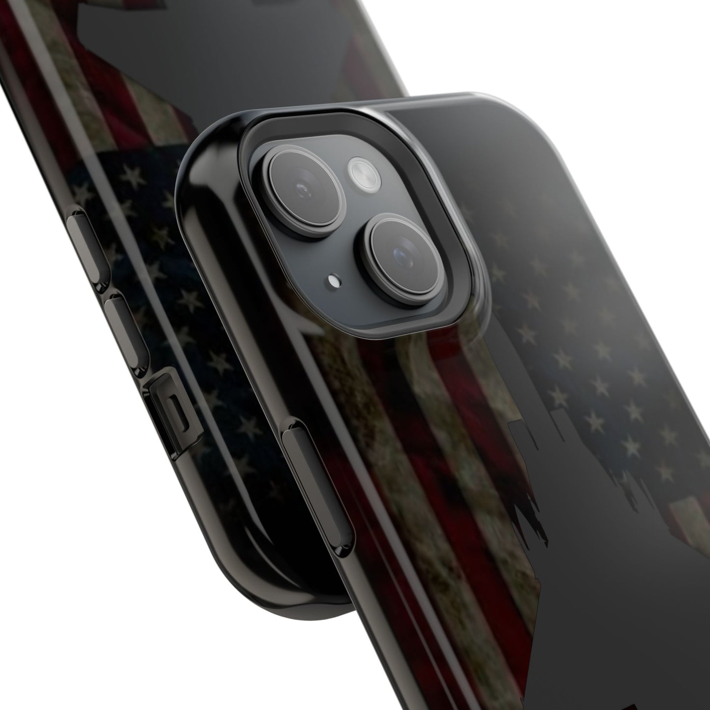 F-15E Silhouette Old Glory Magnetic Tough Cases for iPhone