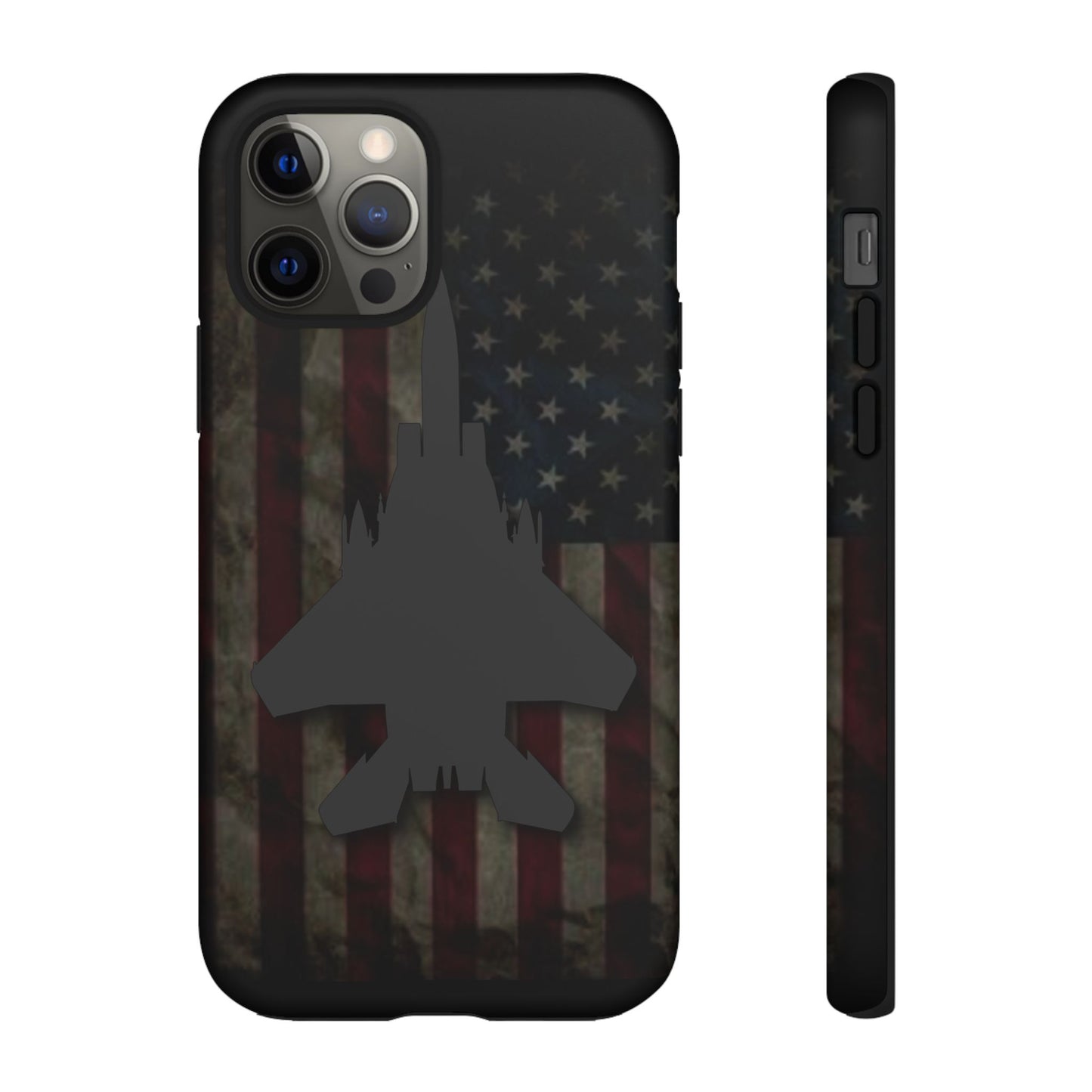 F-15E Silhouette Old Glory Tough Cases for iPhone, Samsung, Google