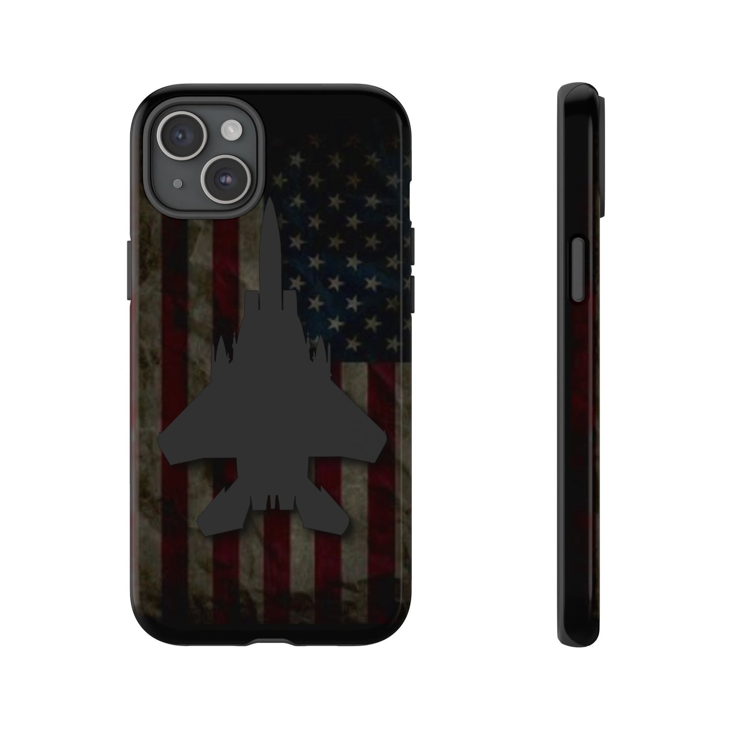 F-15E Silhouette Old Glory Tough Cases for iPhone, Samsung, Google