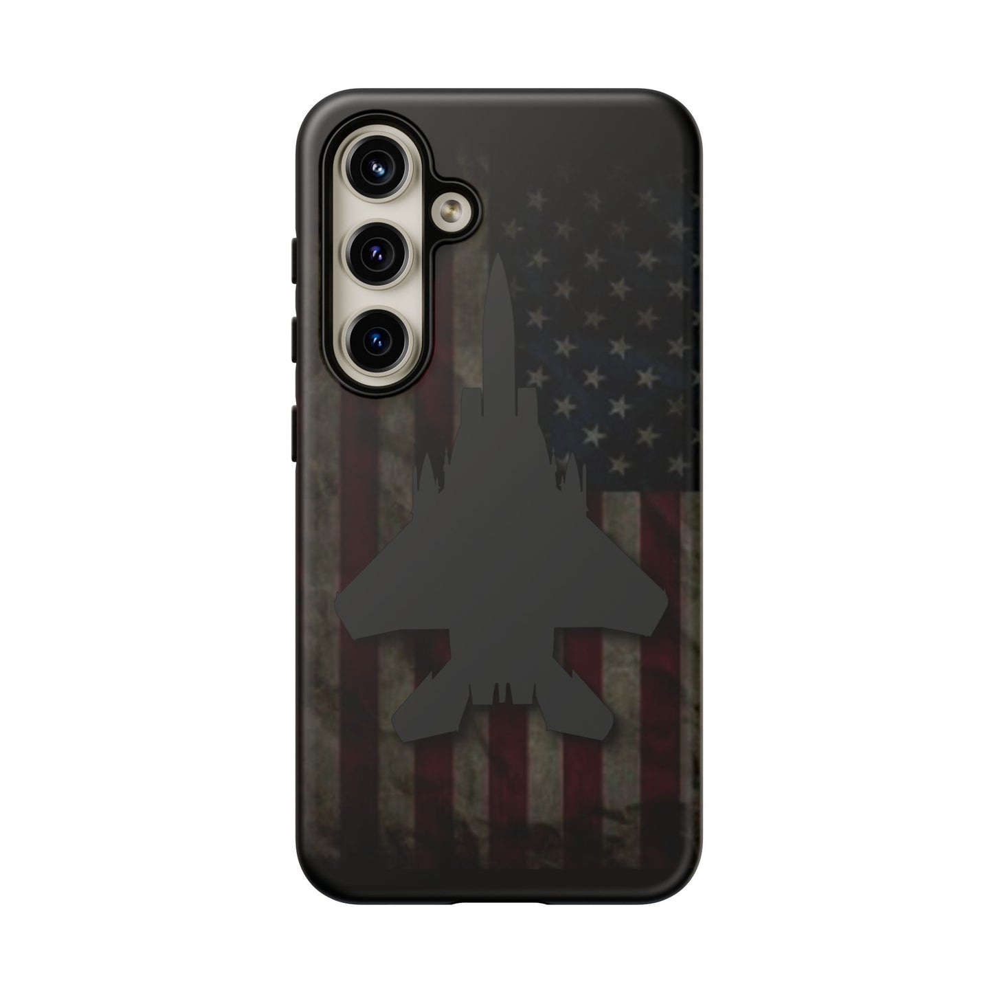 F-15E Silhouette Old Glory Tough Cases for iPhone, Samsung, Google