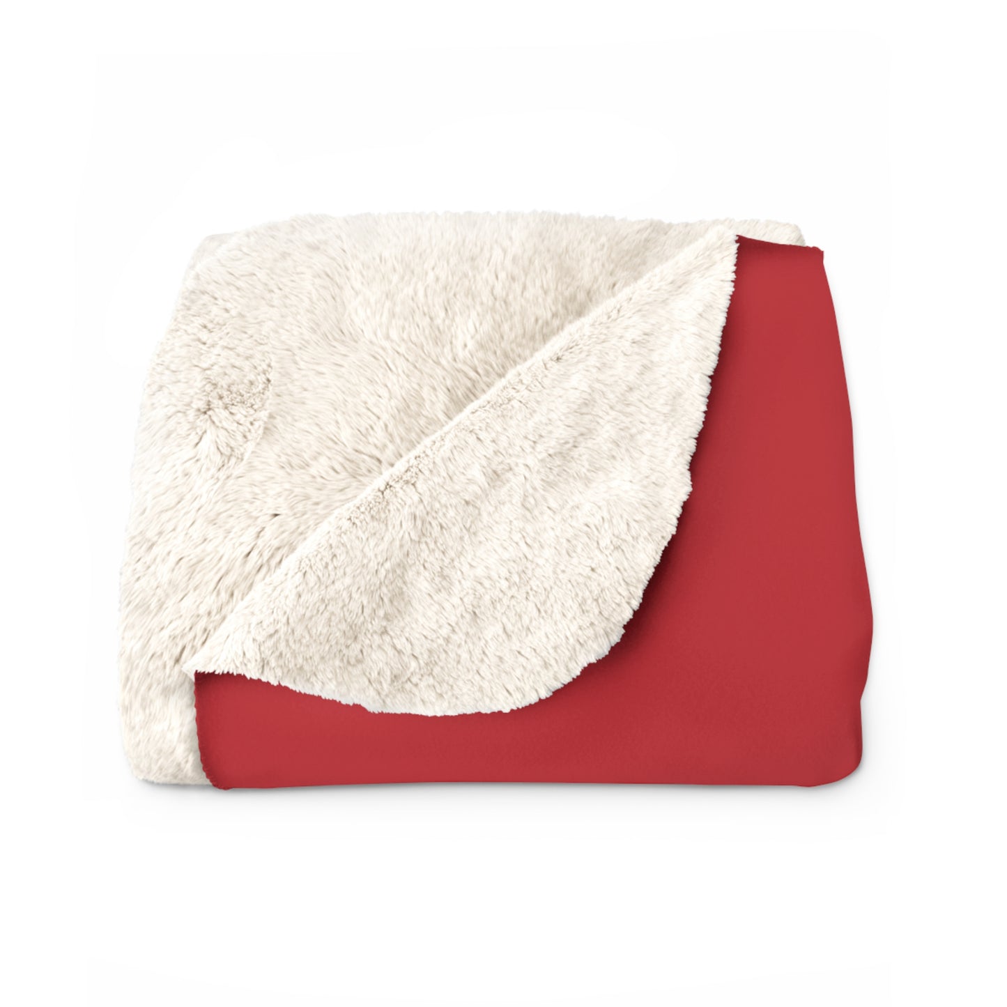 Red Sherpa Blanket with F-15E Silhouette Graphic
