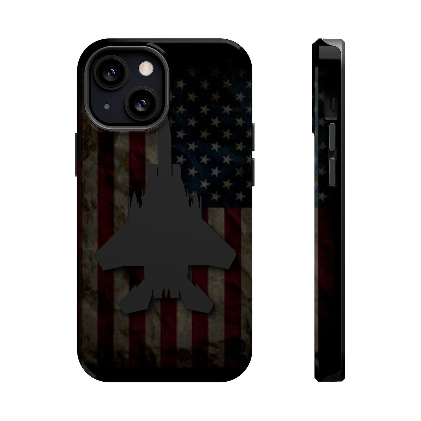 F-15E Silhouette Old Glory Magnetic Tough Cases for iPhone