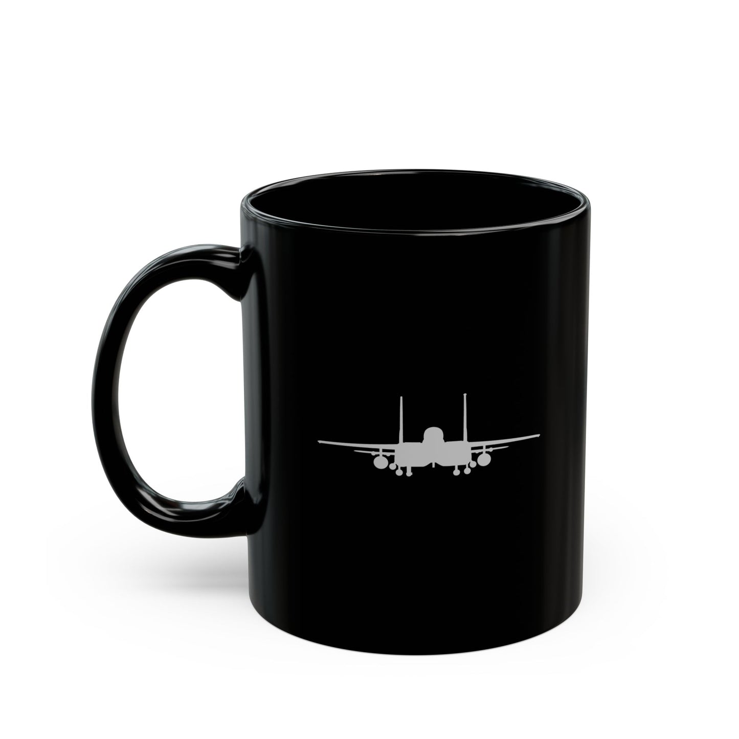 333FS & F-15E Front Silhouette 11oz Black Mug