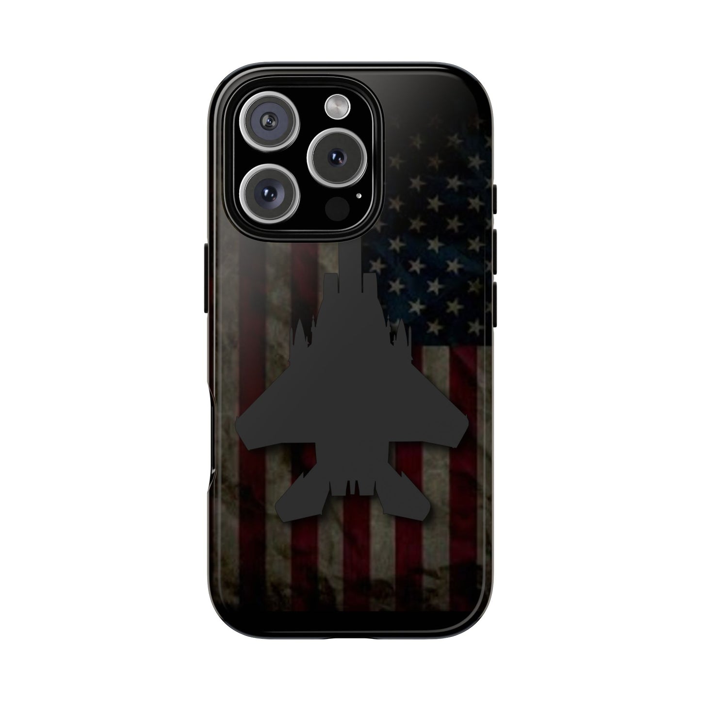 F-15E Silhouette Old Glory Tough Cases for iPhone, Samsung, Google