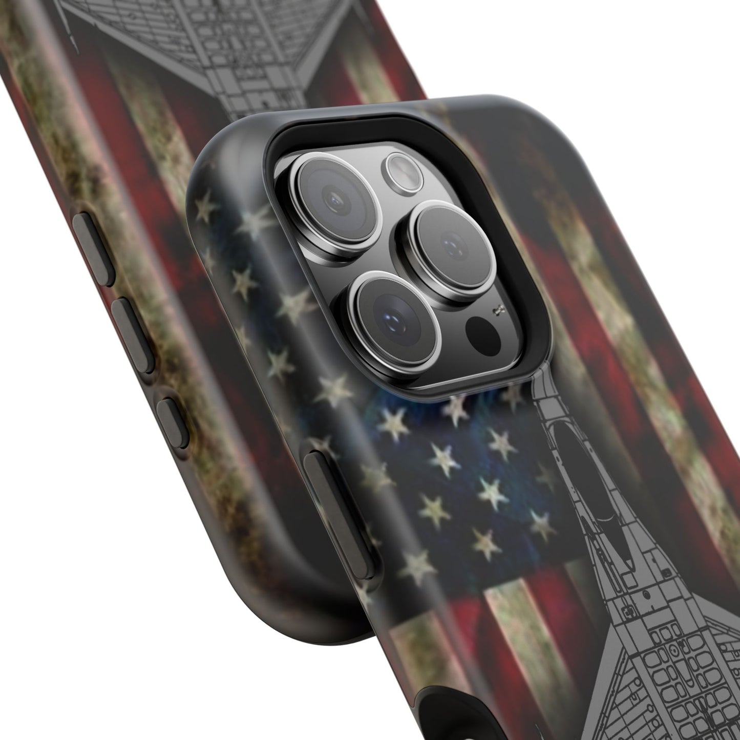 F-16 Old Glory Magnetic Tough Cases for iPhone