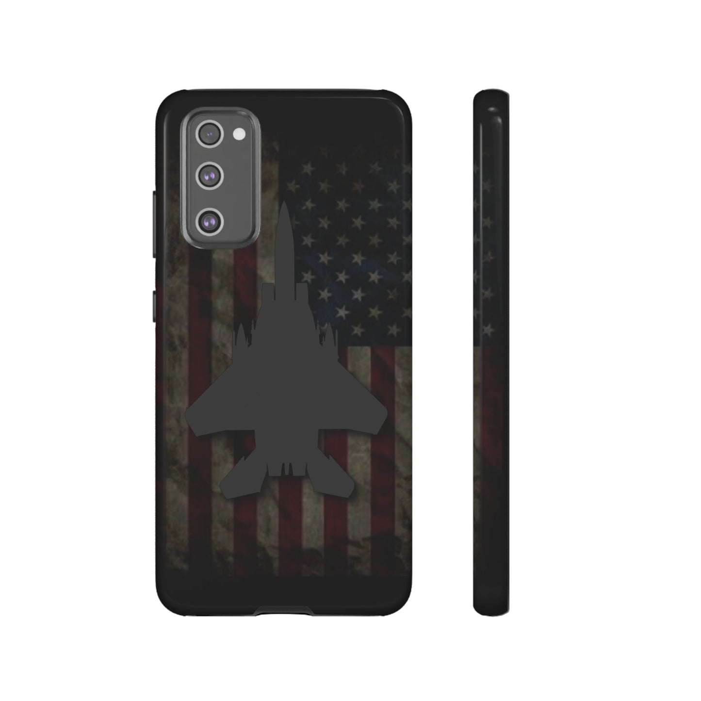 F-15E Silhouette Old Glory Tough Cases for iPhone, Samsung, Google