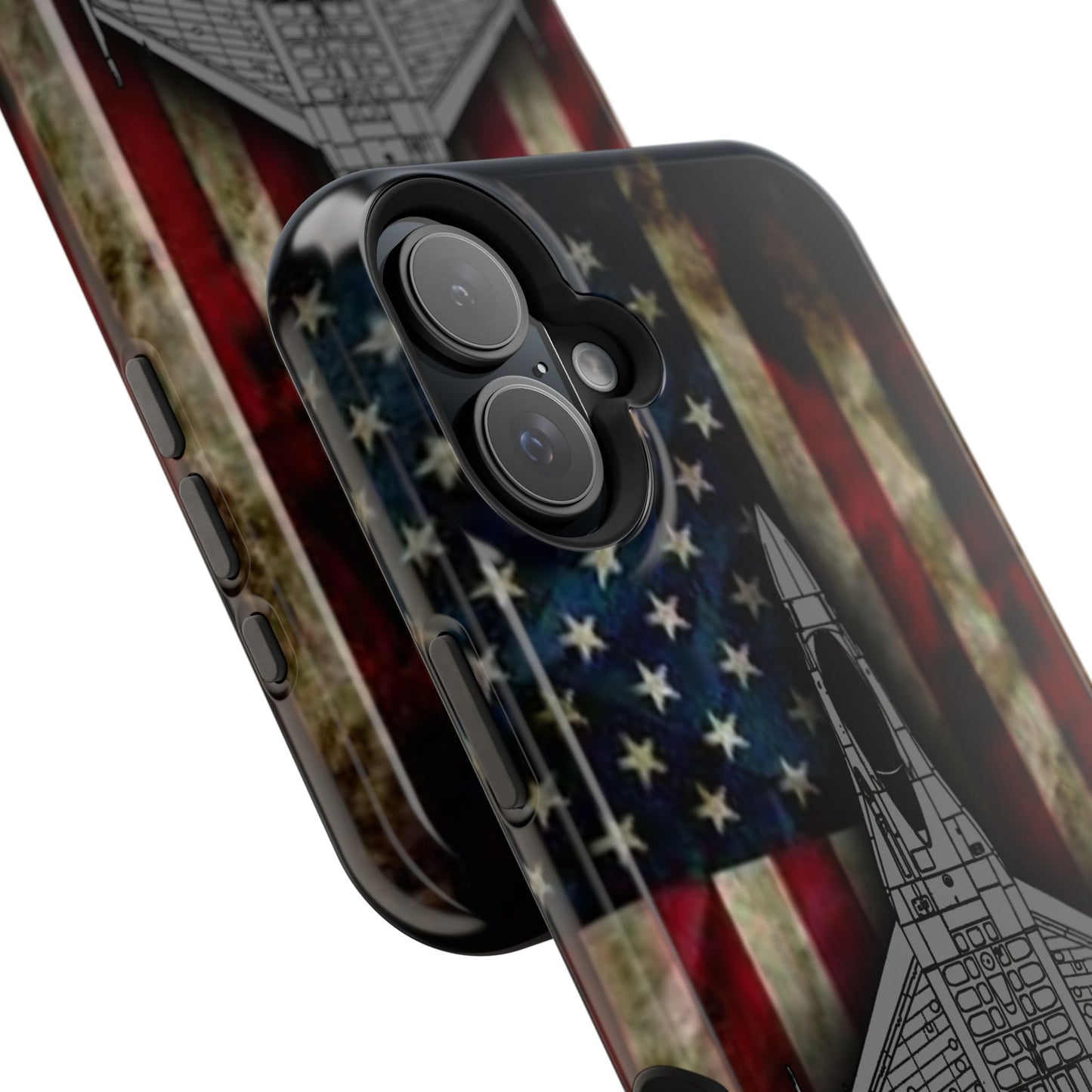 F-16 Old Glory Magnetic Tough Cases for iPhone