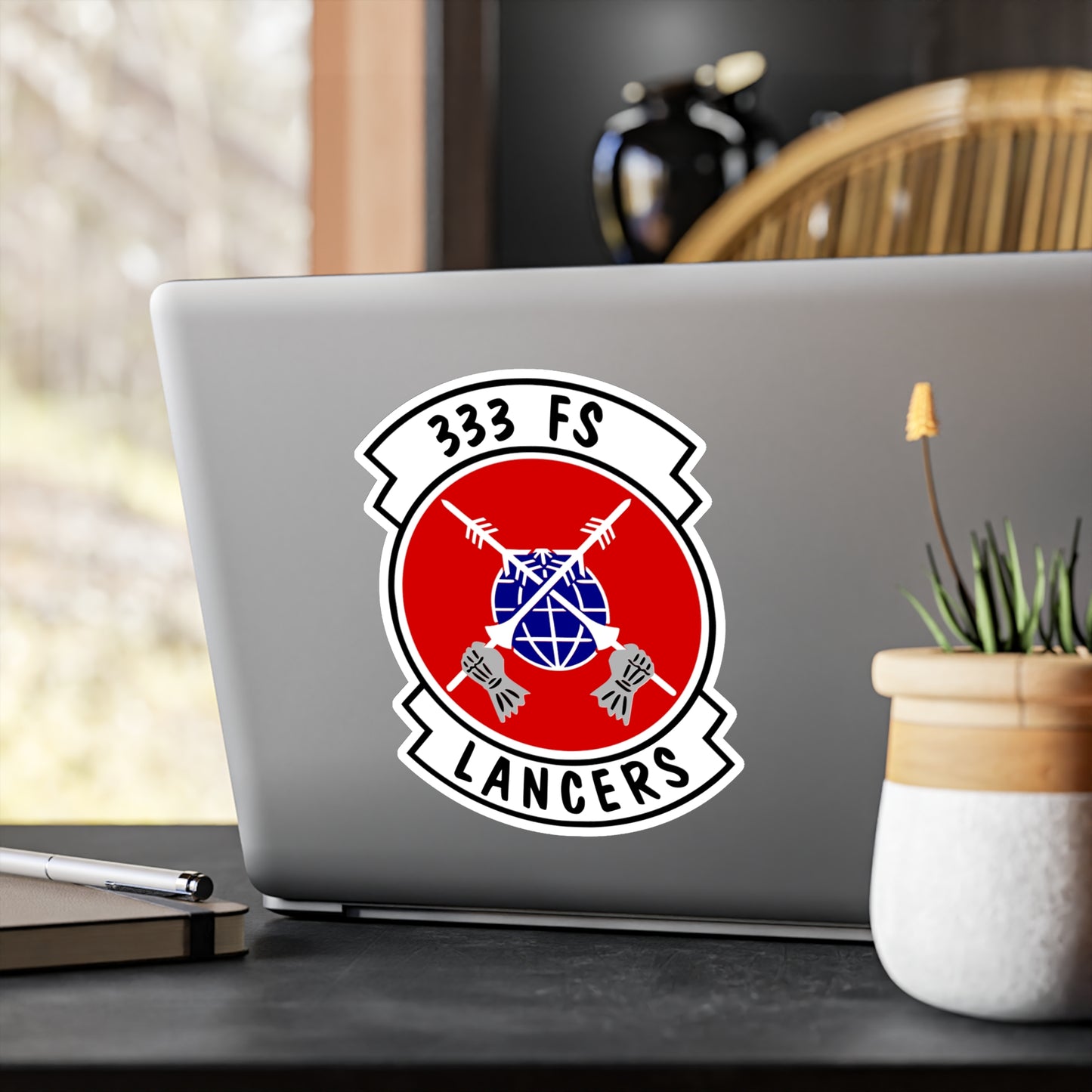 333FS "Lancers" Vinyl Decal, Indoor/Outdoor, 4 Sizes Available