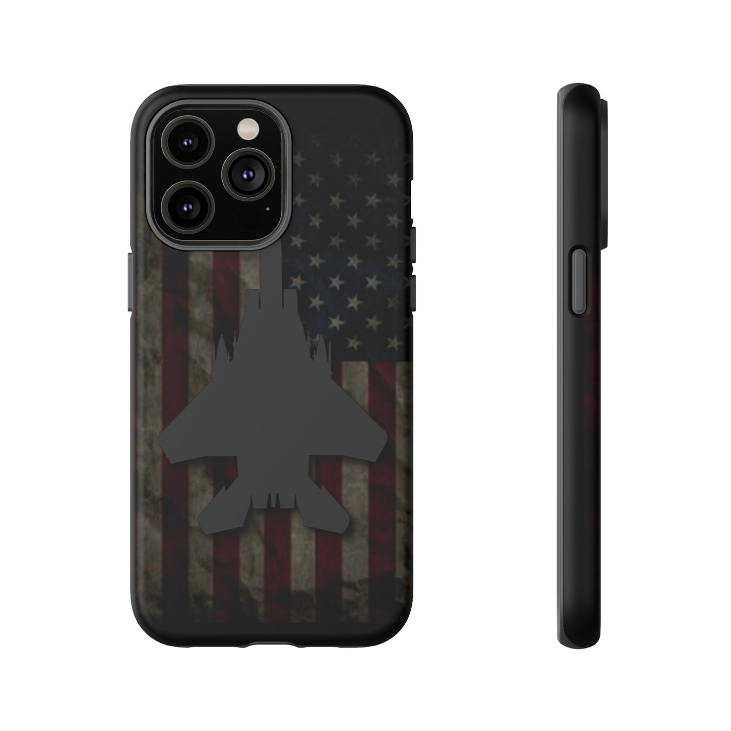 F-15E Silhouette Old Glory Tough Cases for iPhone, Samsung, Google