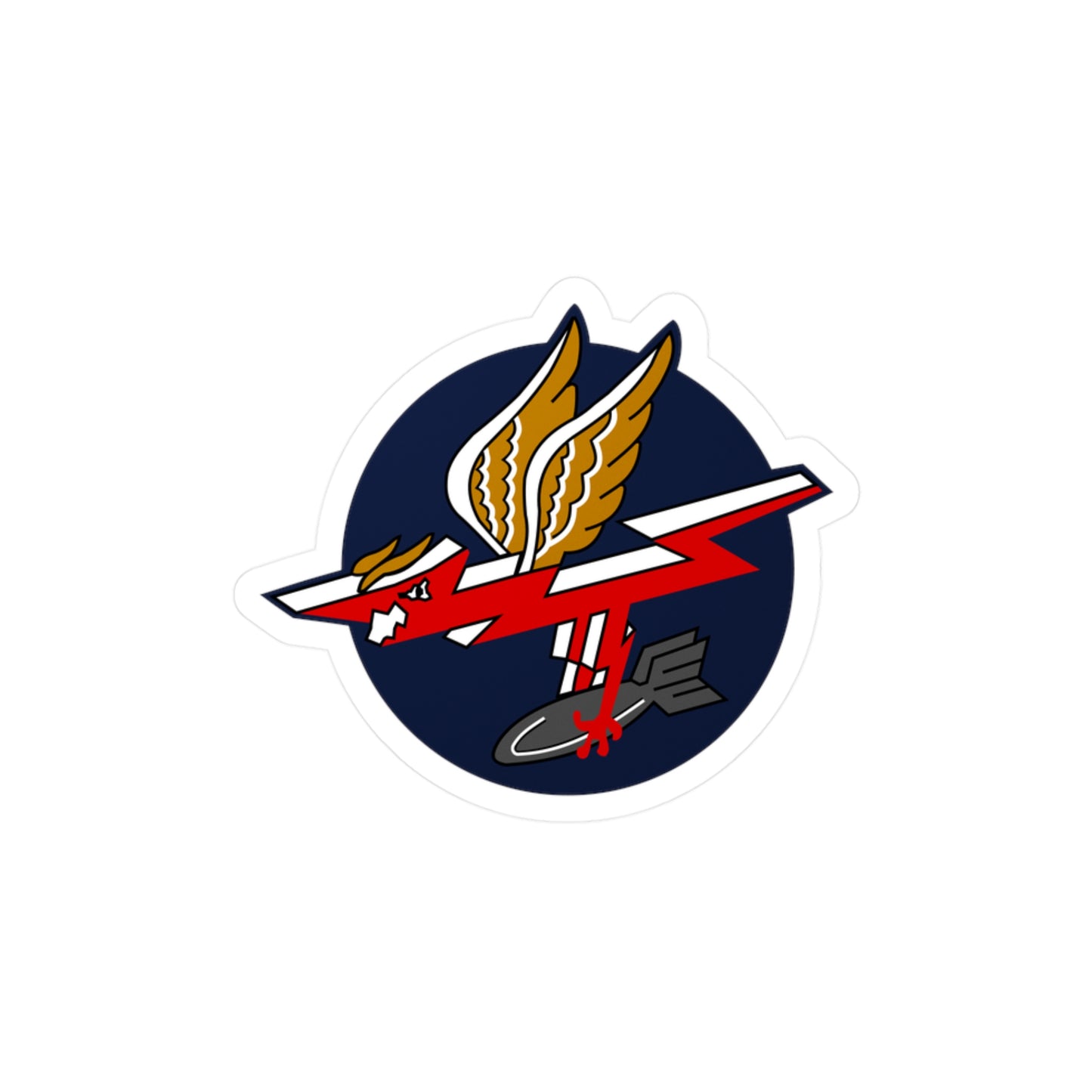 389FS "T-Bolts" Heritage Patch Vinyl Decal