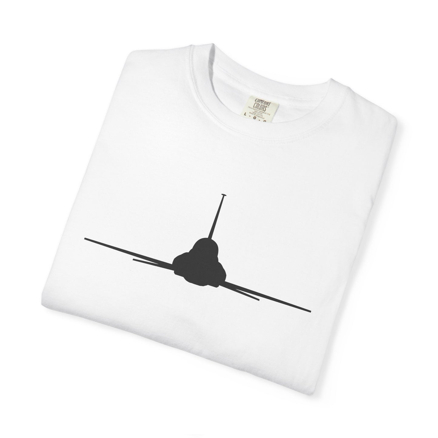 T-38 Front Silhouette Comfort Colors Unisex T-Shirt with Airplane Design, Casual Wear, Gift for Pilots, Aviation Lovers, Travel Enthusiasts, Plane Spotting