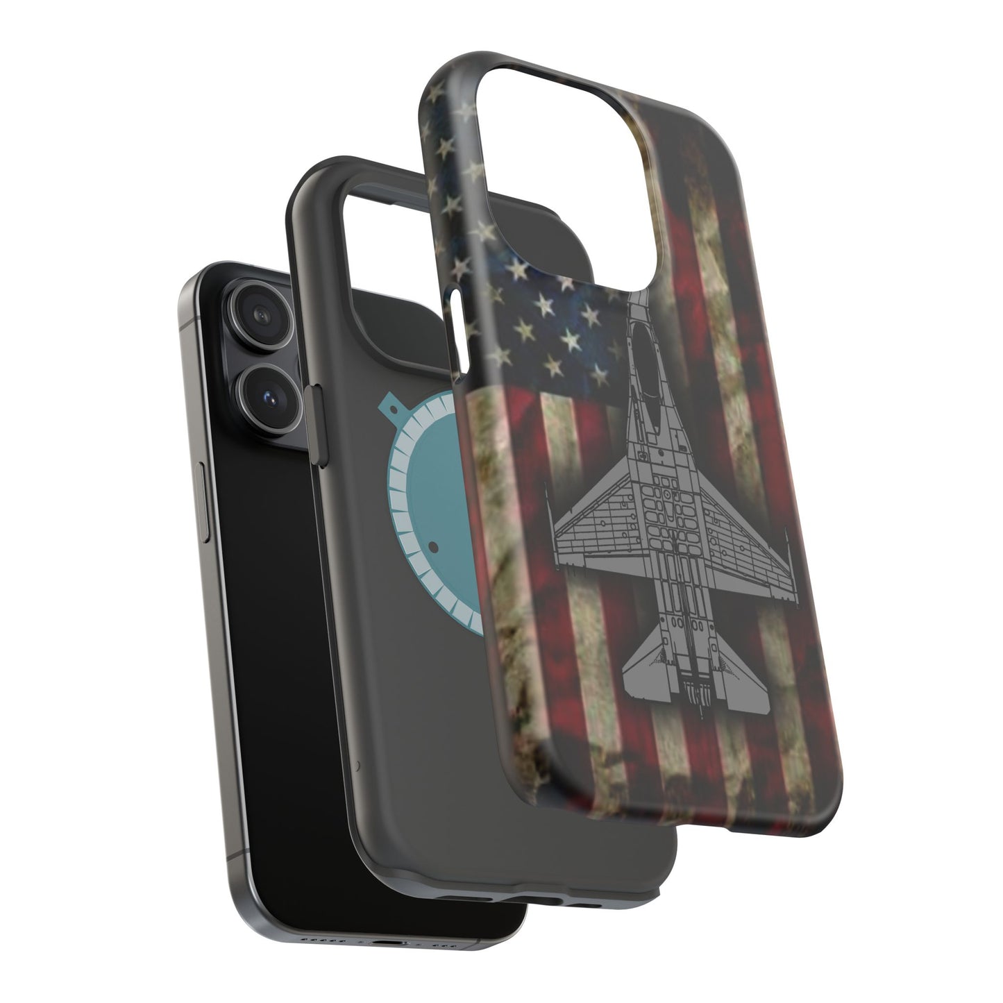 F-16 Old Glory Magnetic Tough Cases for iPhone