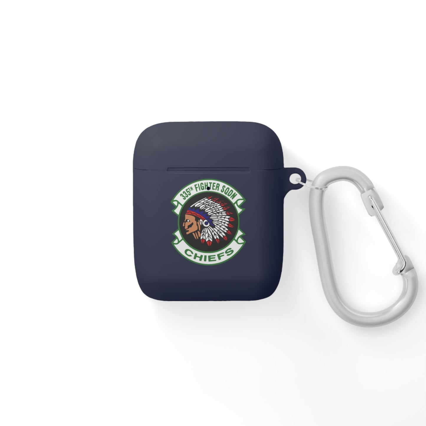AirPods and AirPods Pro Case Cover, 335FS with F-15E Front Silhouette on Back