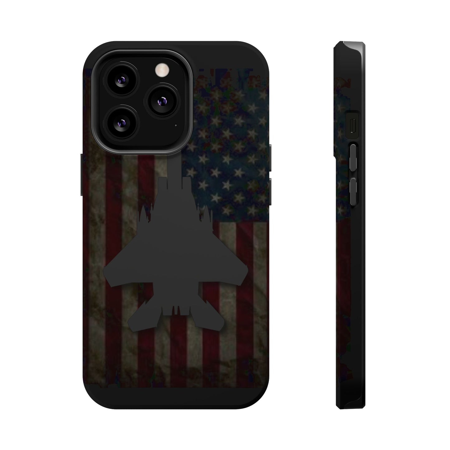 F-15E Silhouette Old Glory Magnetic Tough Cases for iPhone