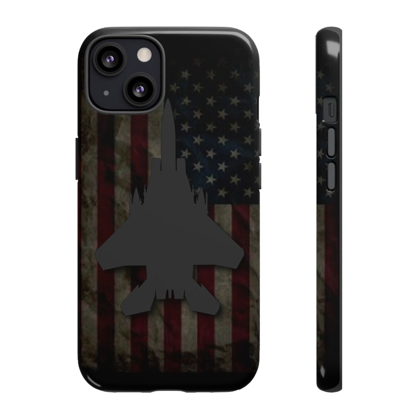 F-15E Silhouette Old Glory Tough Cases for iPhone, Samsung, Google