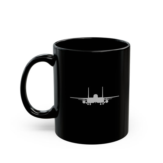 334FS & F-15E Front Silhouette 11oz Black Mug